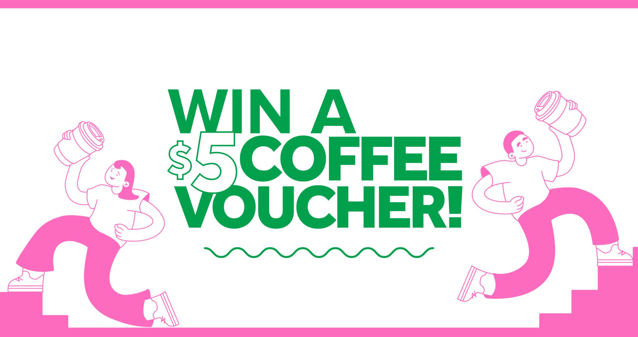 Image for Step your way to campus and win a coffee voucher!