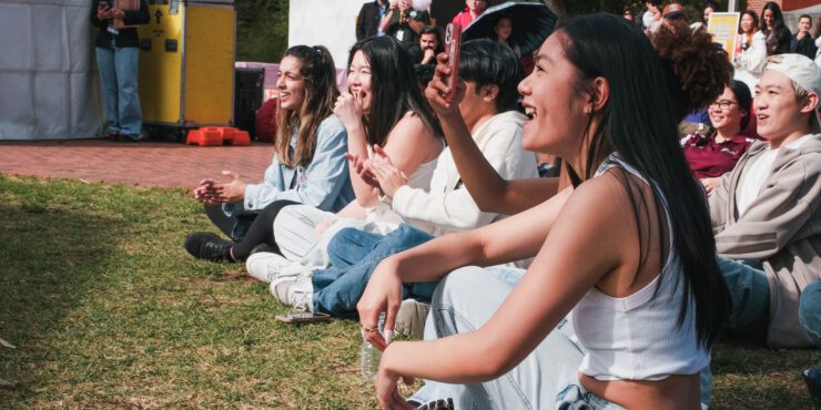 Students watching talent for tomorrow