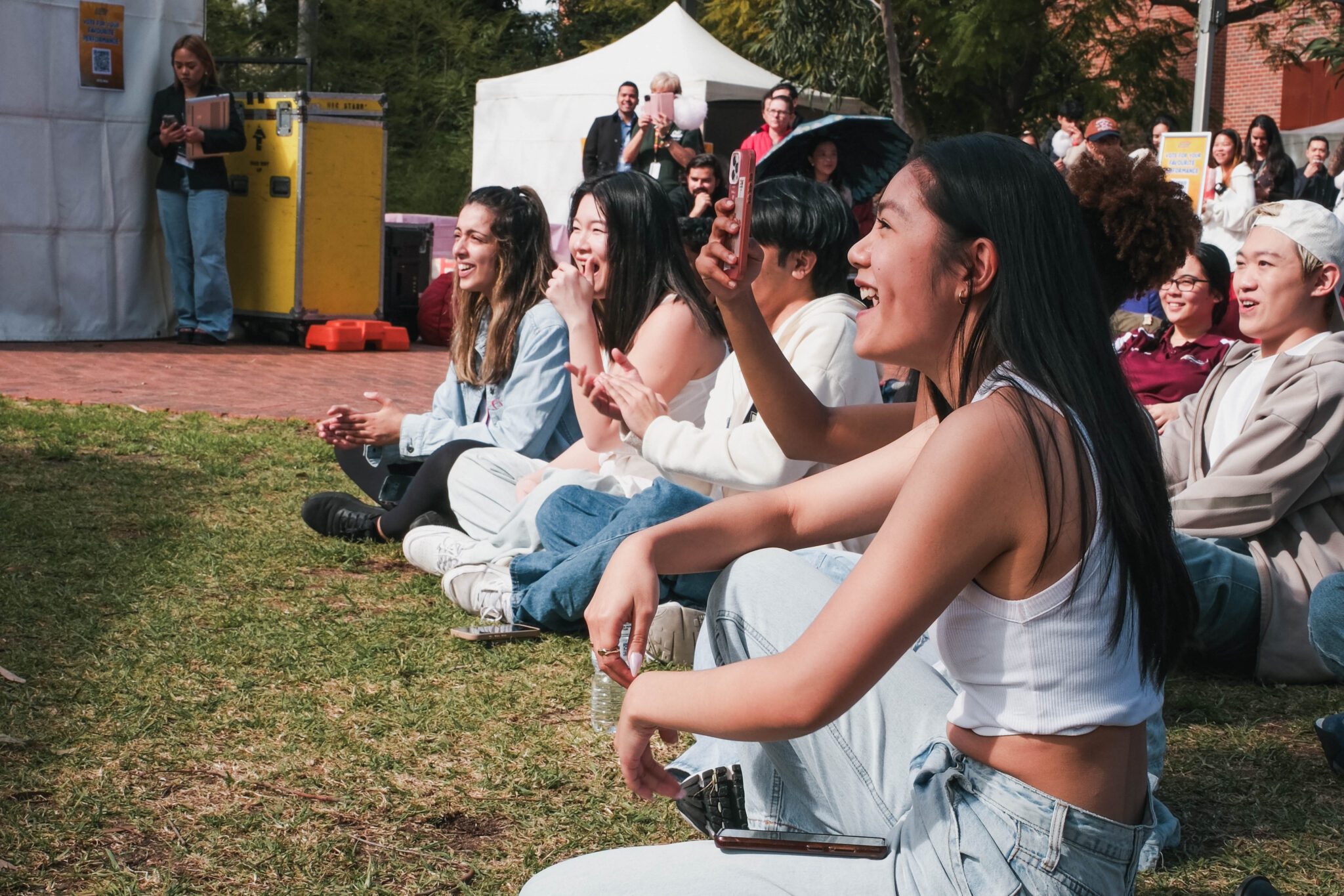 Students watching talent for tomorrow