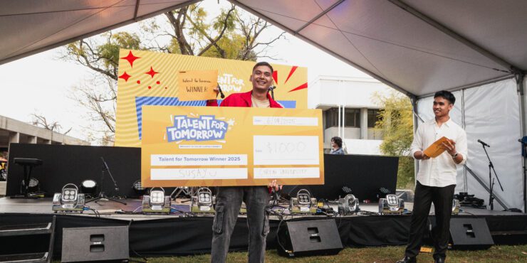 Image of Susay winning Talent for Tomorrow