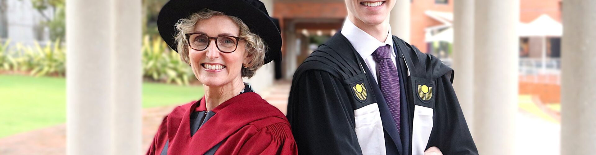 Double degree of family pride for Curtin mother and son duo
