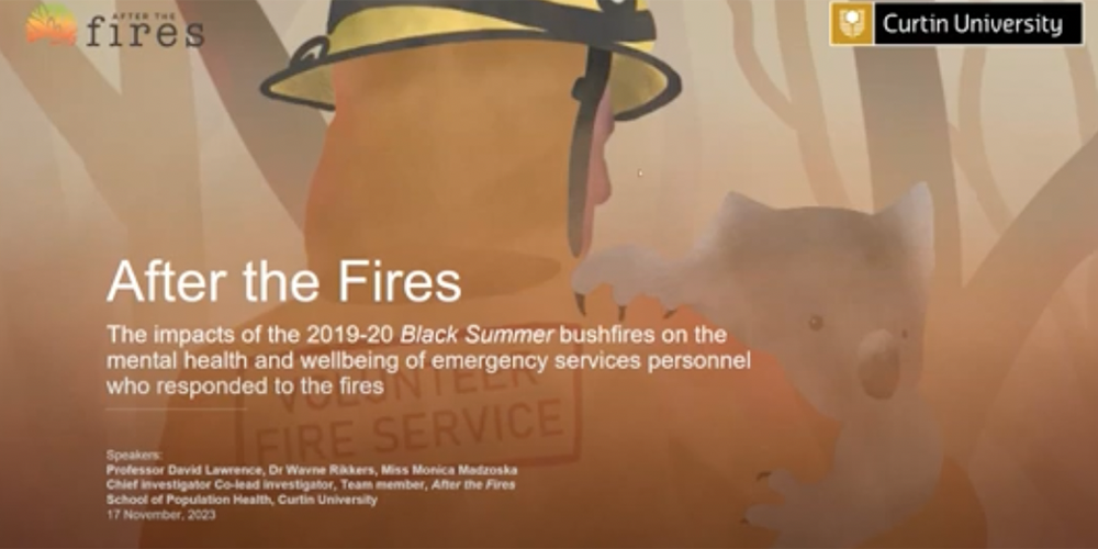 Opening frame of the After The Fires video - play video