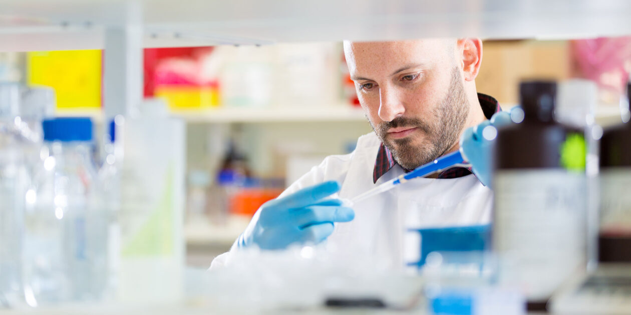 Researcher in the lab