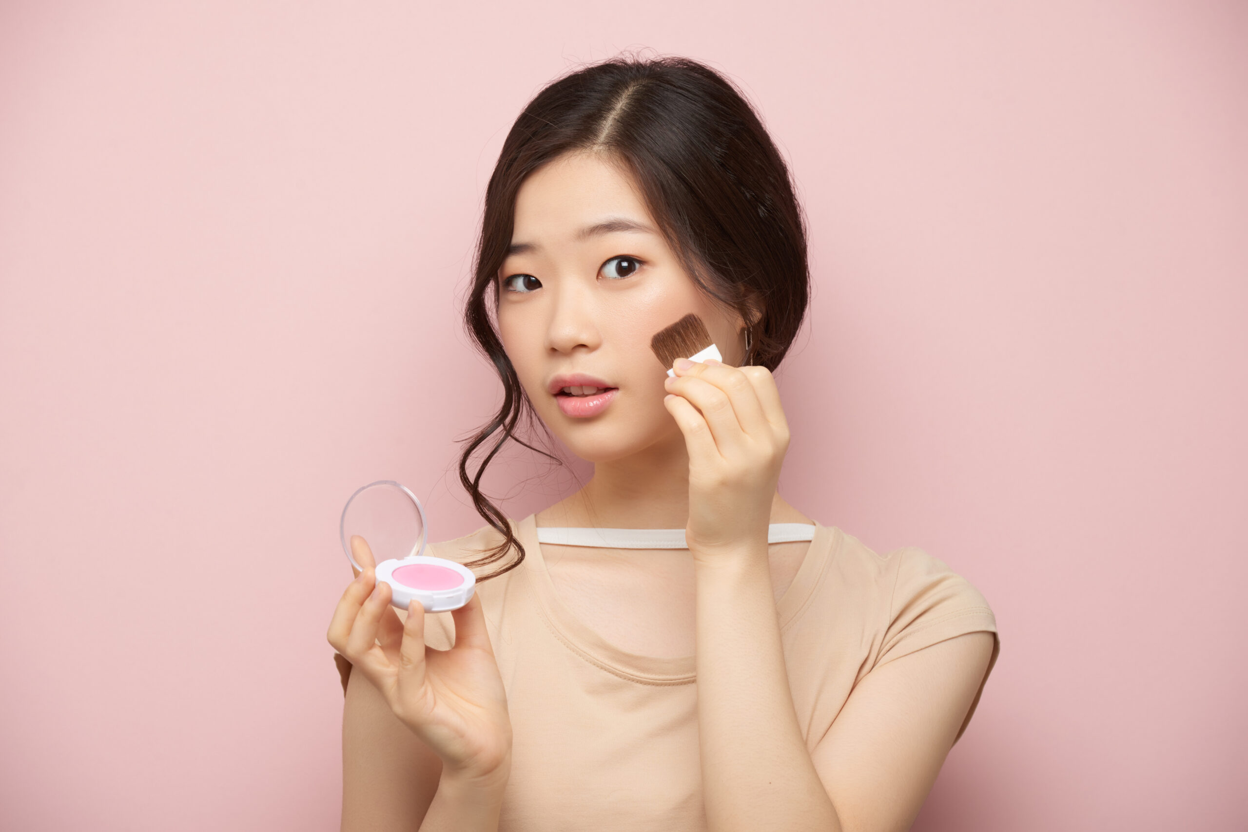 Girl doing makeup