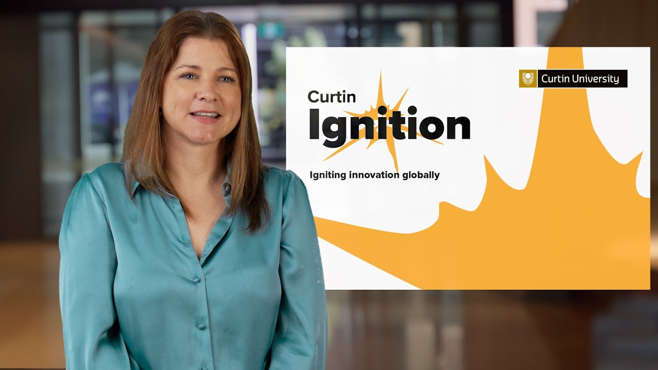 Woman with Ignition promo in background