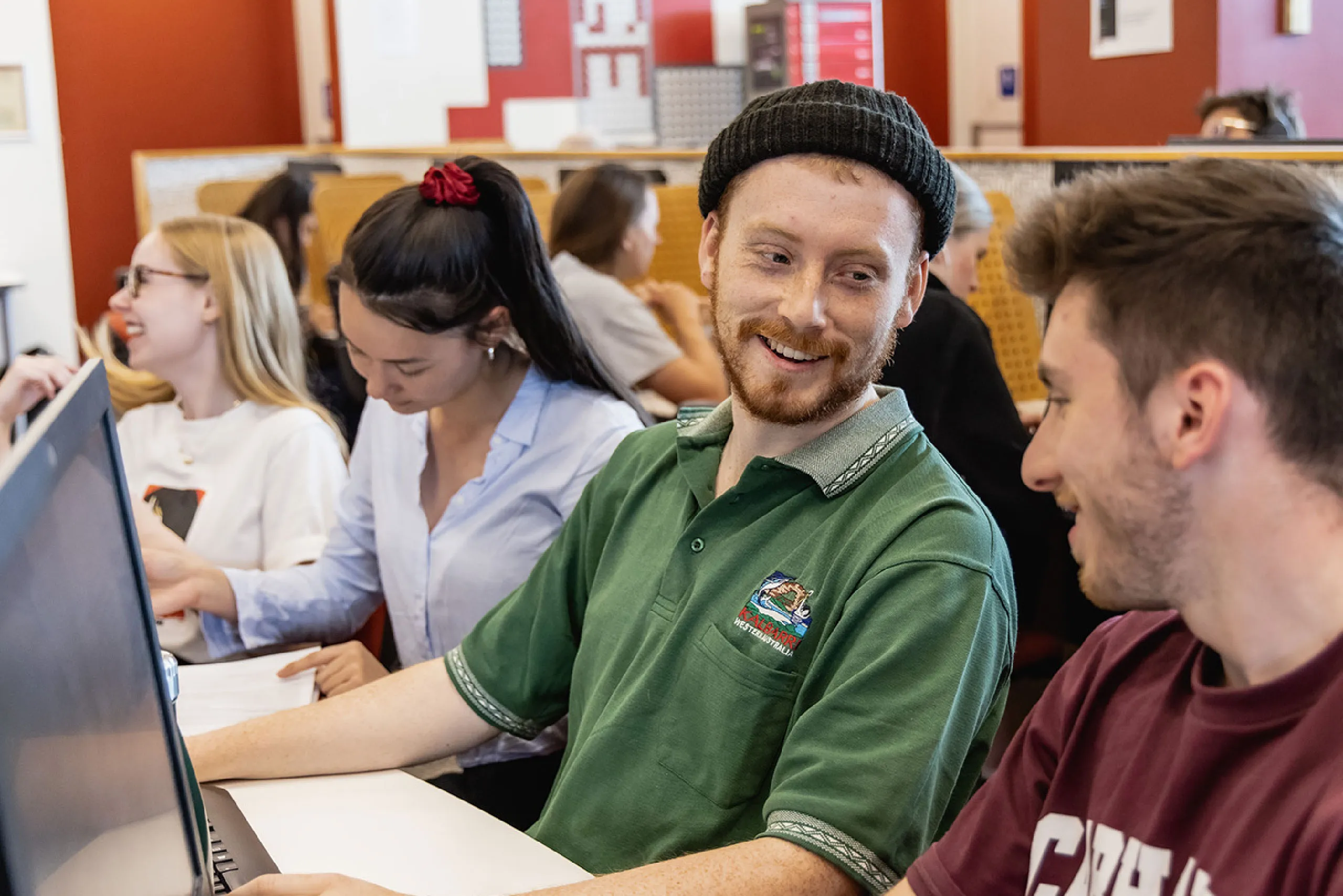 Curtin students collaborating at the Abacus Labs