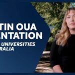 Curtin staff member pictured next to text