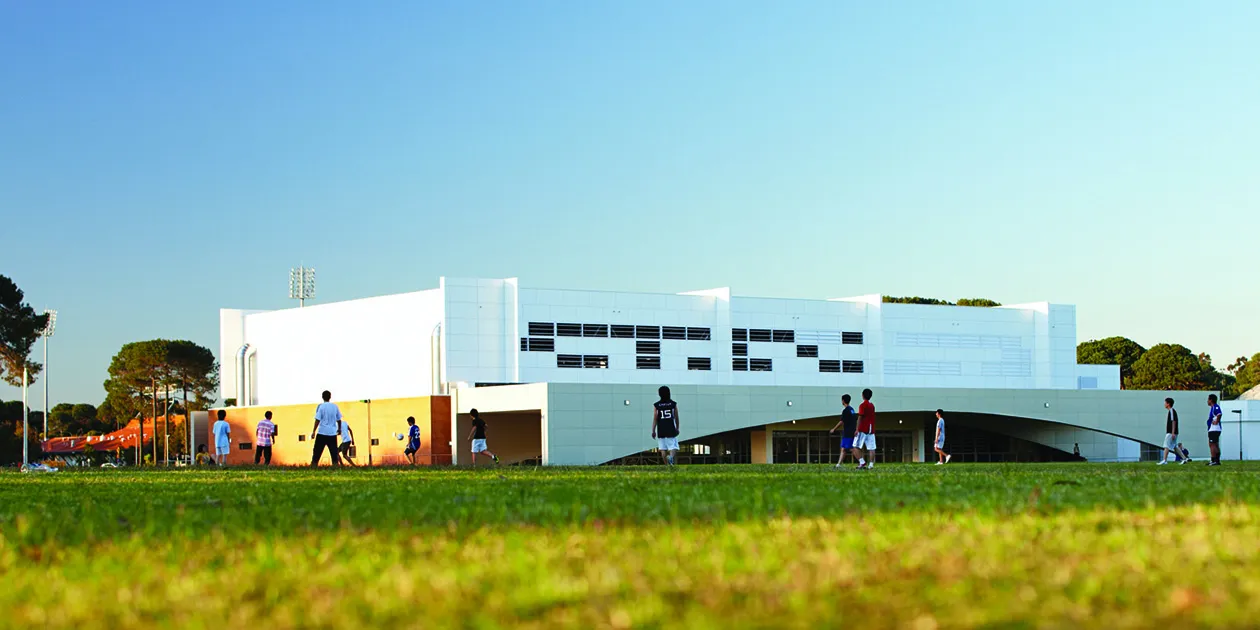 Curtin Stadium and the oval