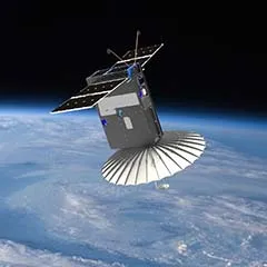 Satellite in space