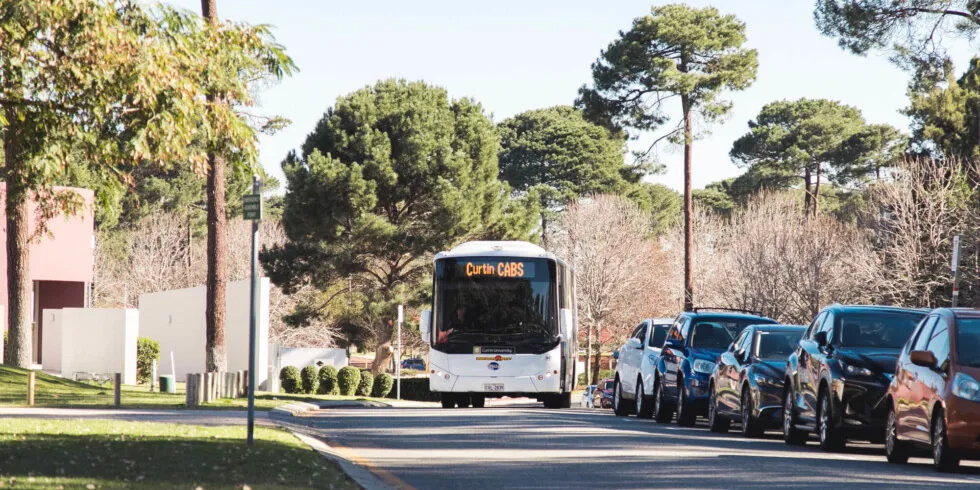 Curtin CABS bus on campus