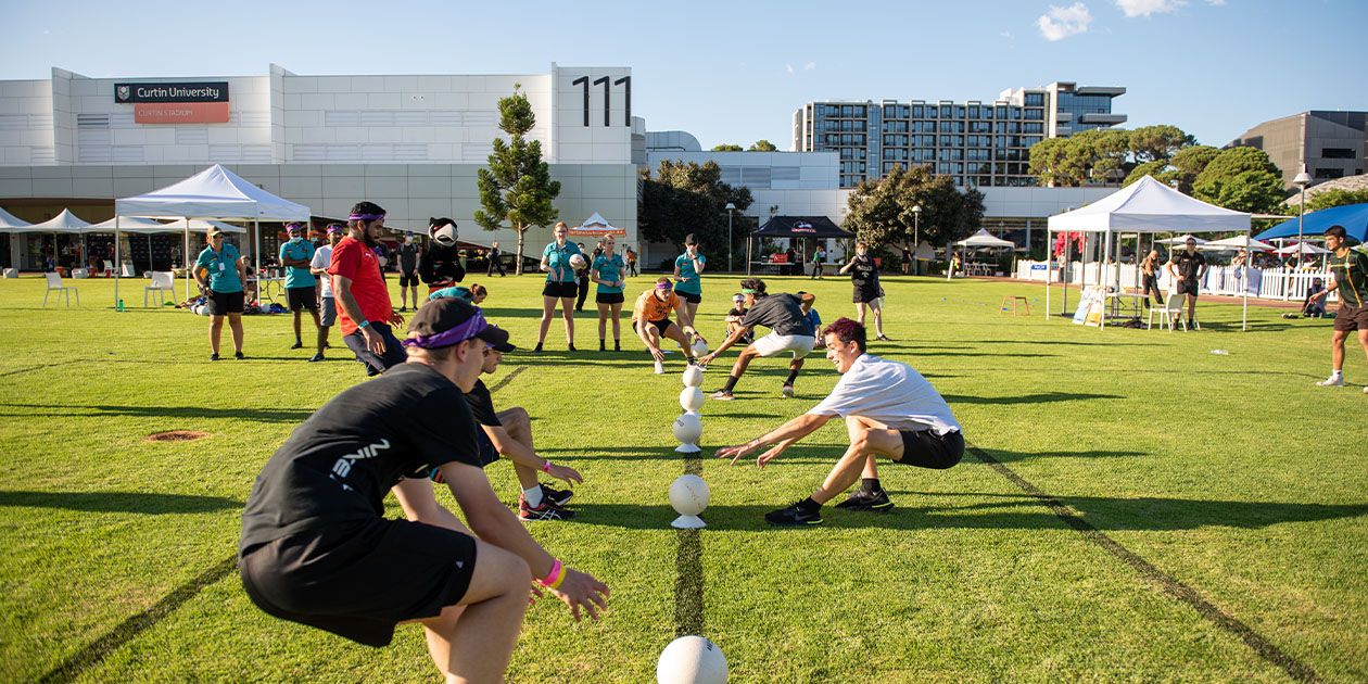 Dodgeball game at Curtin Perth