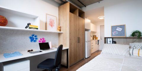 St Catherines studio dorm interior