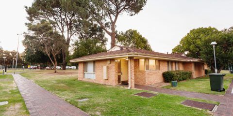 Vickery house exterior student accommodation dorms