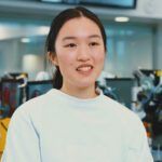 Undergrad student Helen Ou in the PC2 Lab - play video