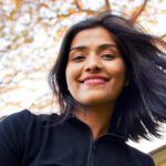 Female student smiling