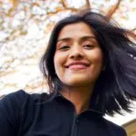 Female student smiling