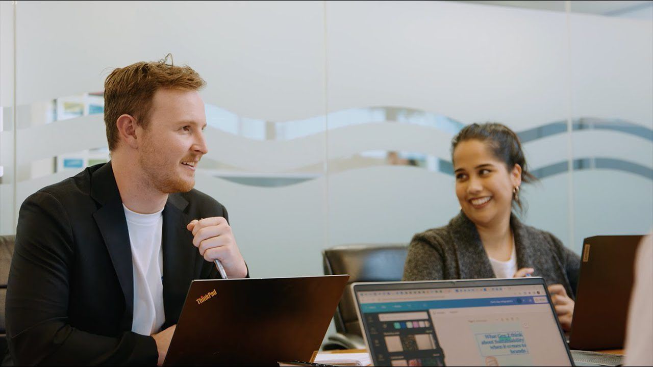 Master of journalism discussing a topic