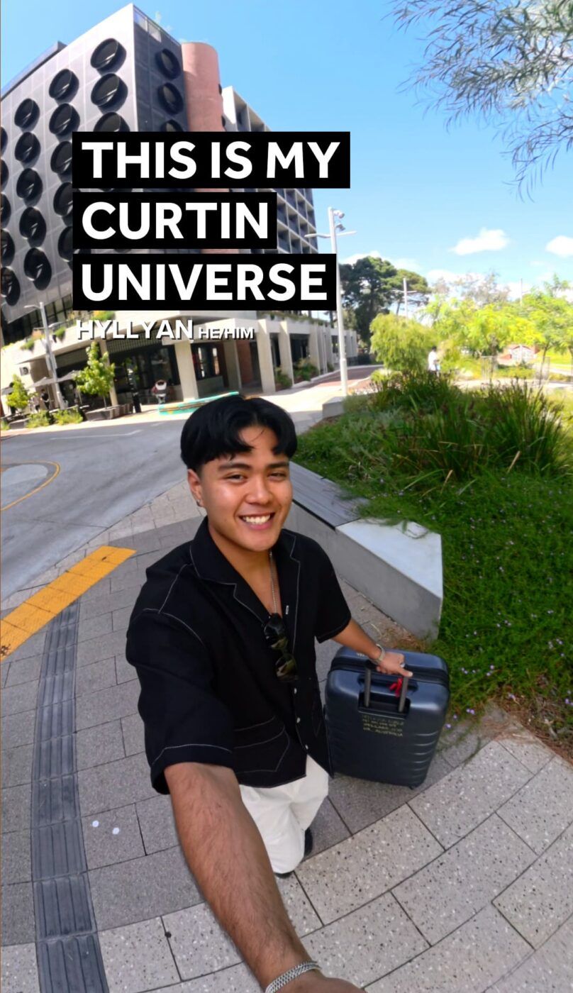 Hyllyan talking about his experience with global study exchange and learning new cultures in his Curtin Universe.