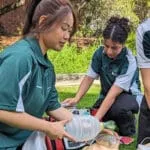 Paramedicine students practicing first aid