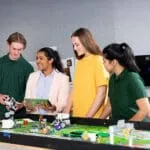 Primary Education students during a workshop