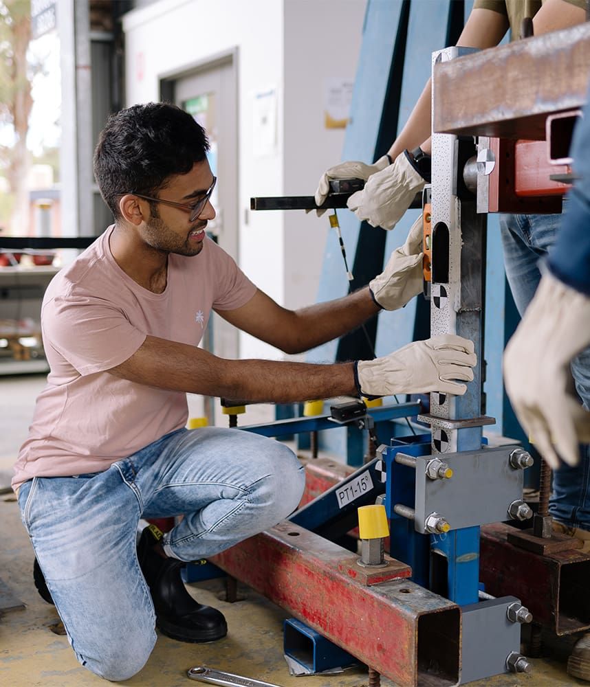student on work experience