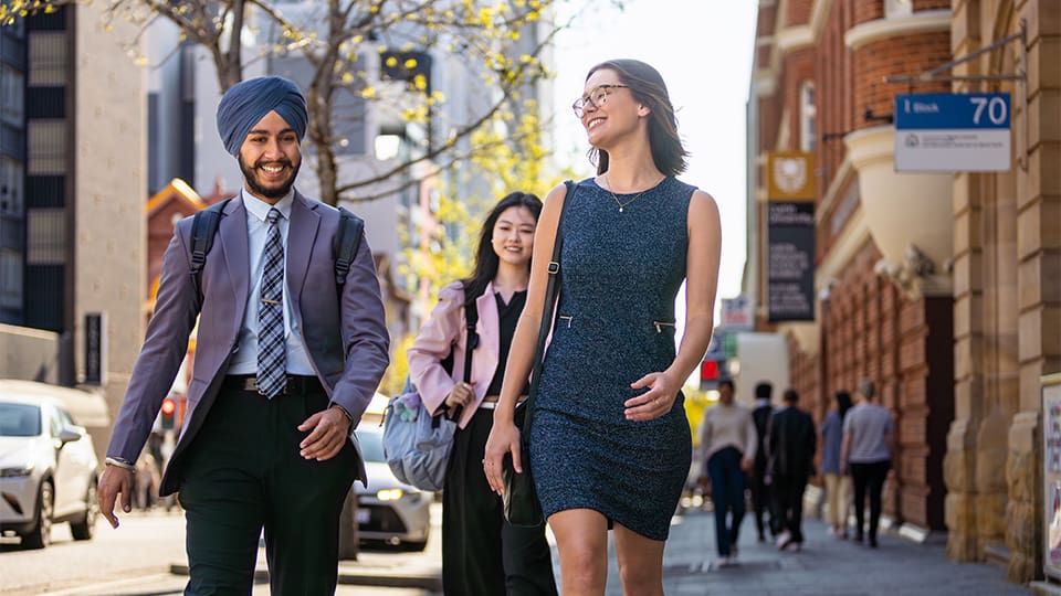 law students on Perth street