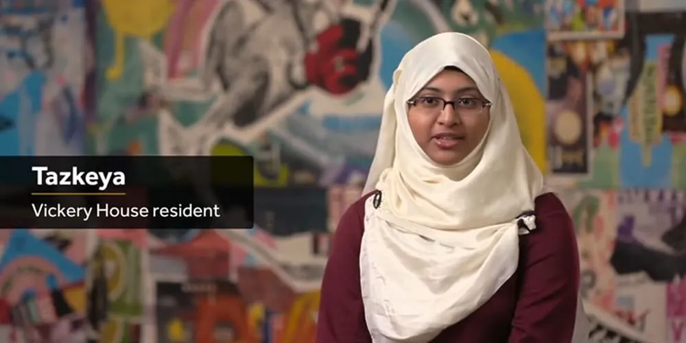 Tazkeya, a Vickery House resident - play video