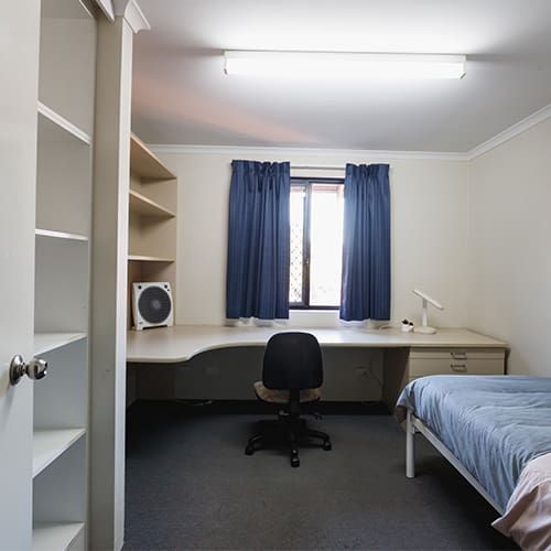 Single room example at the Erica Underwood House