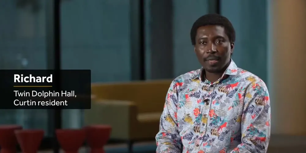 Richard, a Twin Dolphin Hall resident - play video